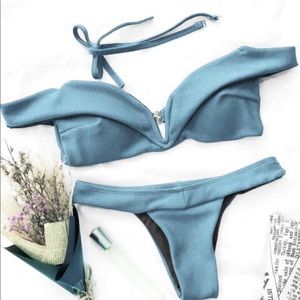 Off the shoulder bikini top (no bottoms included)